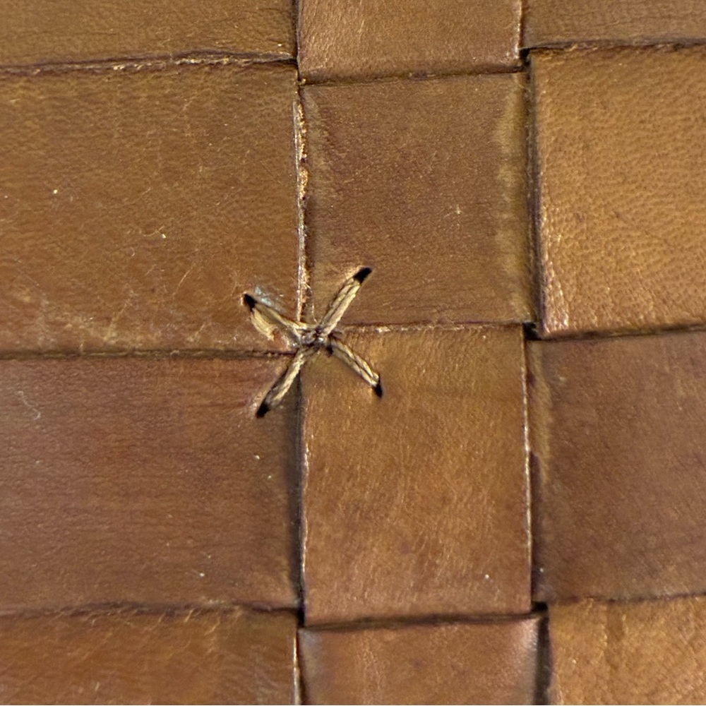 Brown Woven Leather Wallet - Picture 3 of 11